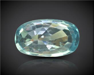 Blue Zircon Natural Certified 4.20 carats (DIN 90263 )